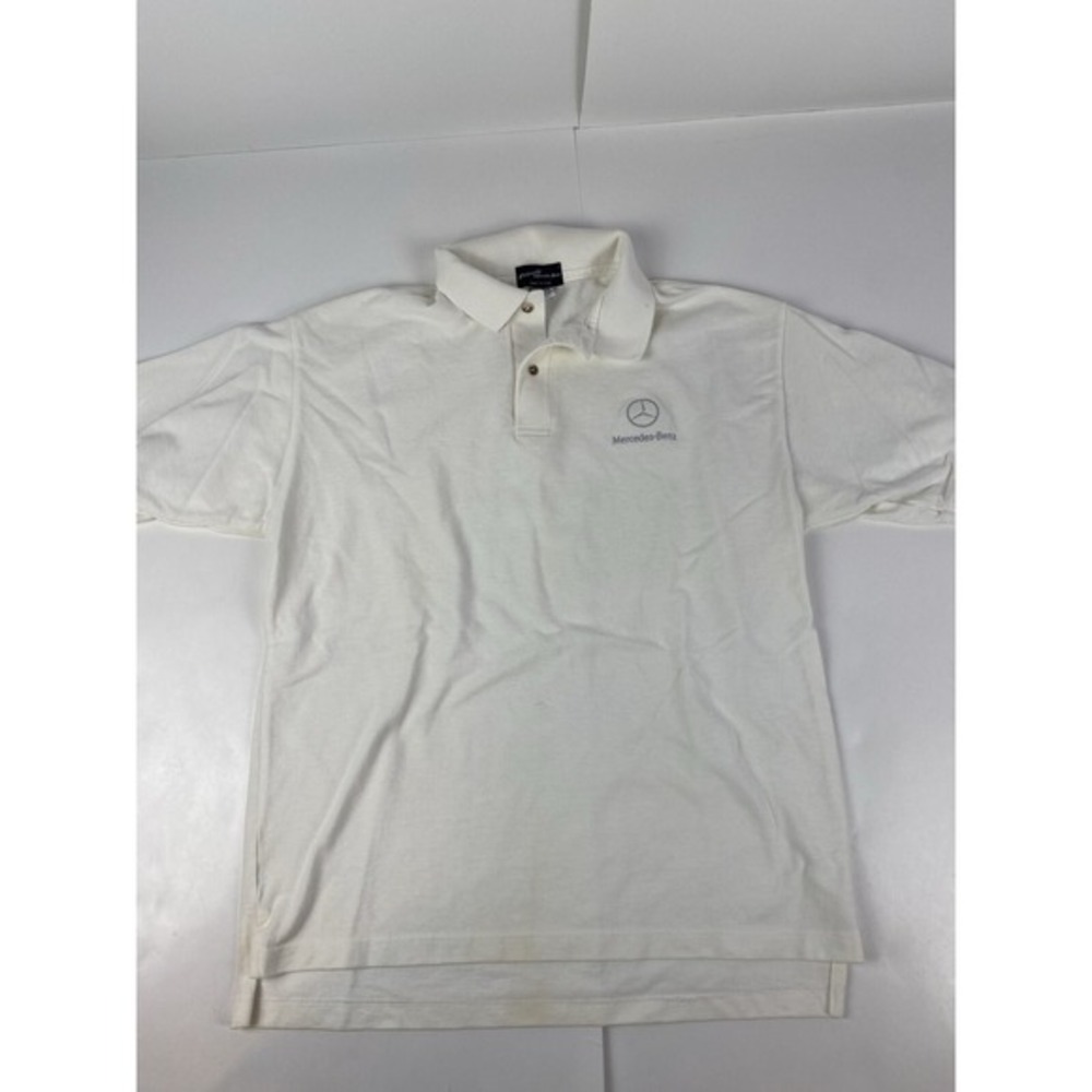 Vintage Mercedes-Benz‎ German Automotive Luxury Car Tee Polo Shirt Large